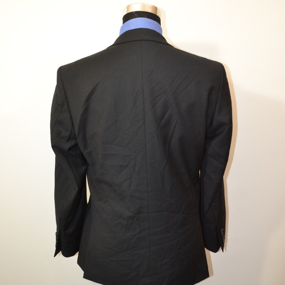 Kenneth Cole 38S Sport Coat Blazer Suit Jacket Bla - Picture 4 of 8